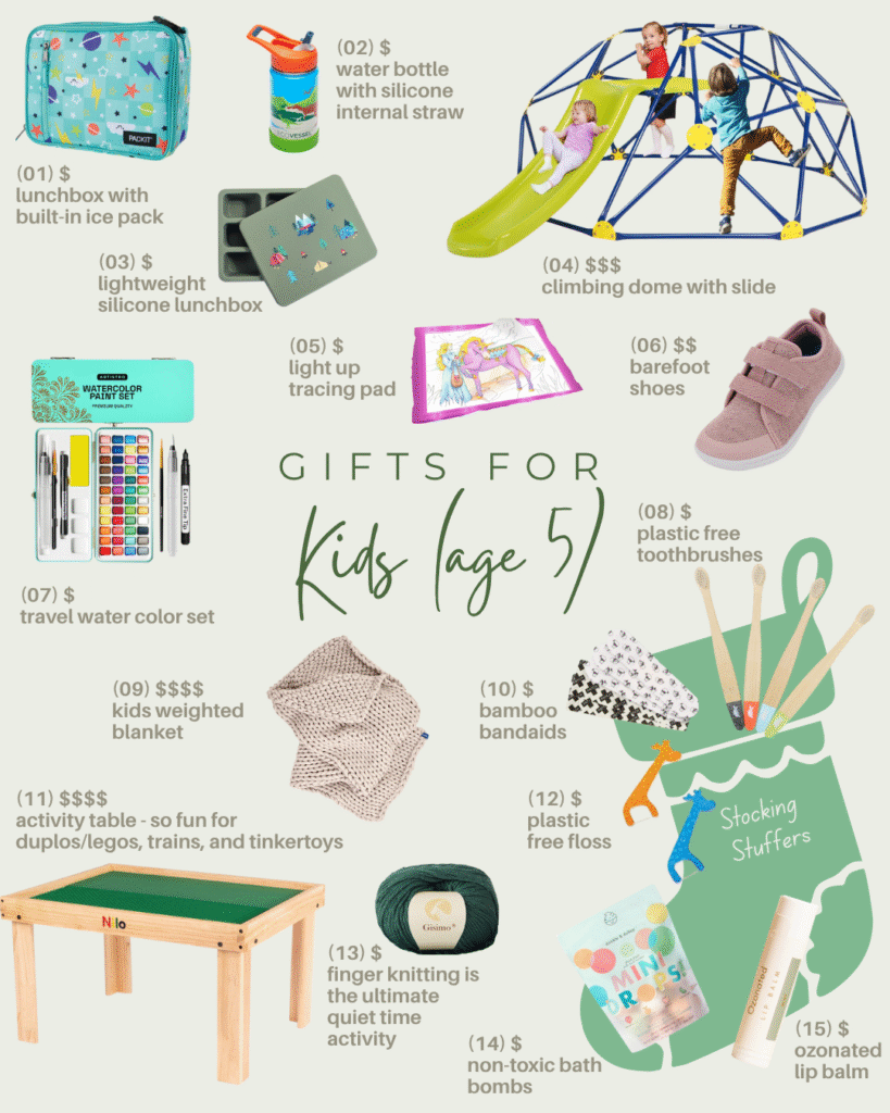 Gifts for kids age 5 focused on independent play and holistic wellness