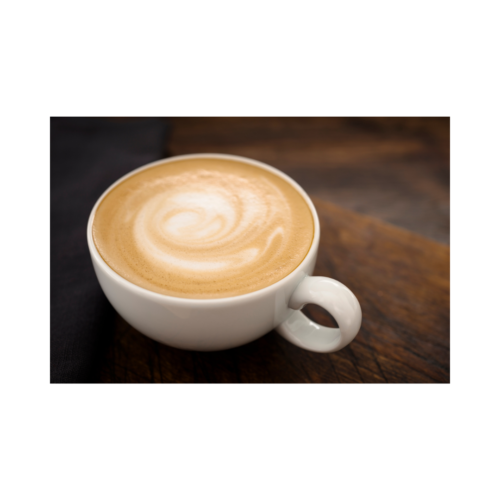 A warm dandy latte made with dandelion root, organic mushroom powder, coconut milk and cinnamon — a cortisol-balancing coffee alternative for clearer skin